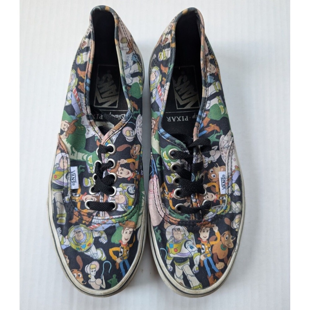Toy Story Vans Shoes Womens 8.5 Woody Buzz Lightyear Mens 7 Disney‎ Old Skool